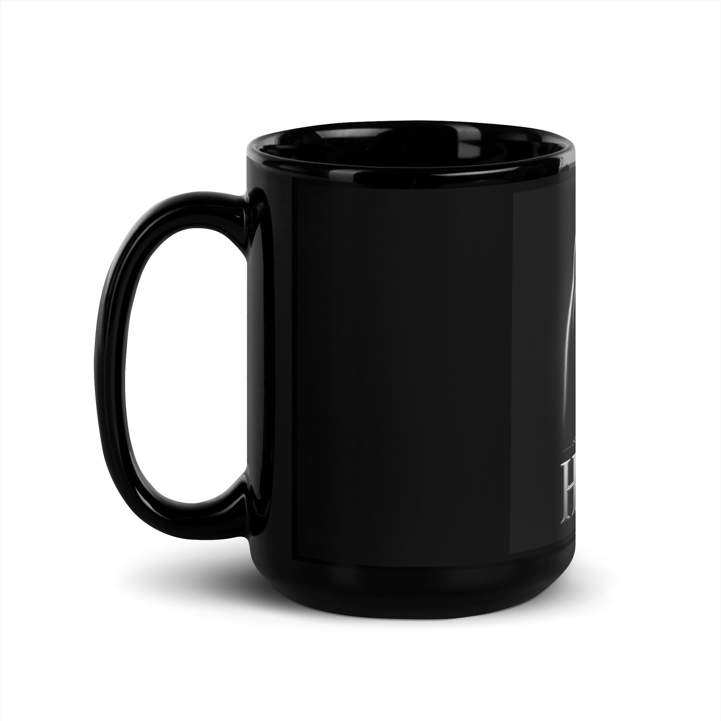Siberian Husky Black Glossy Mug