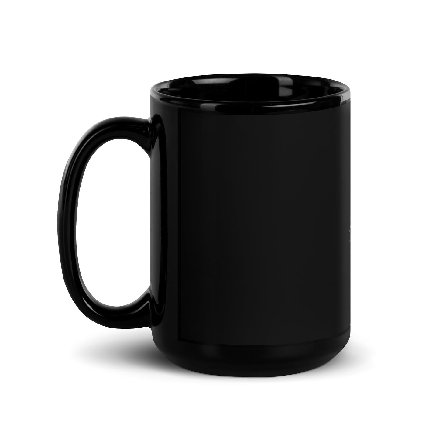 Kitten Black Glossy Mug