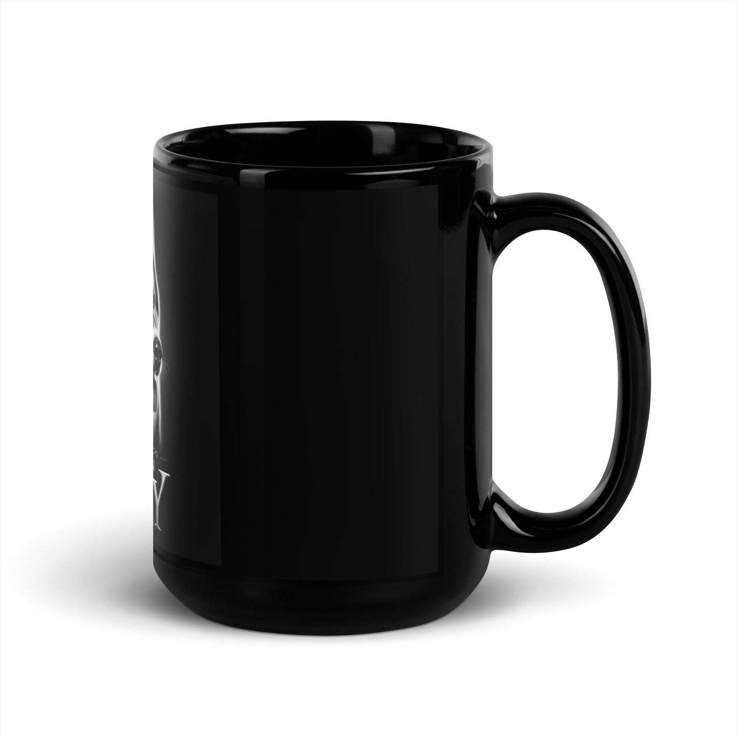 Siberian Husky Black Glossy Mug