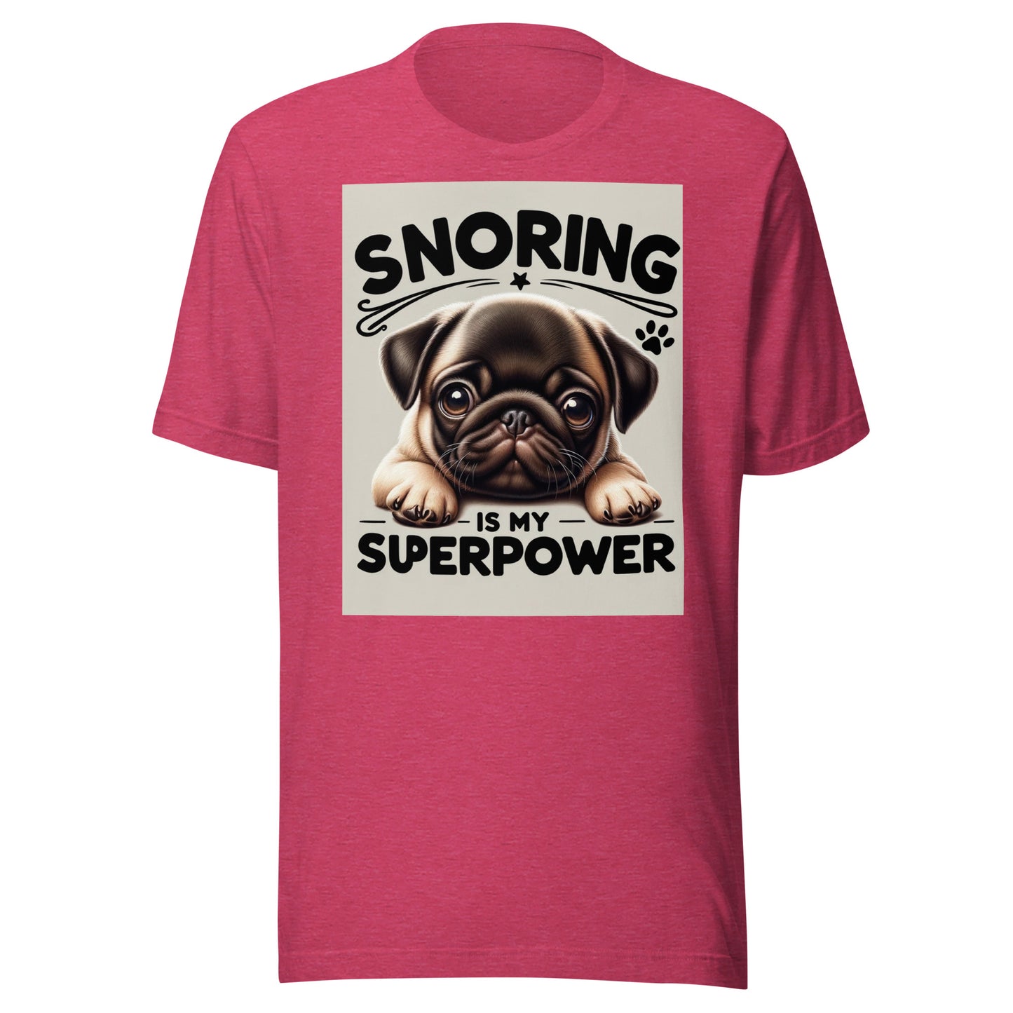"Snoring is my Superpower" Unisex t-shirt