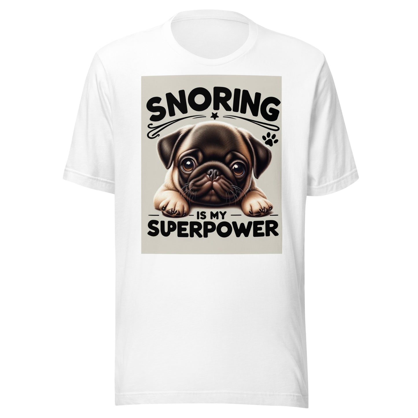 "Snoring is my Superpower" Unisex t-shirt