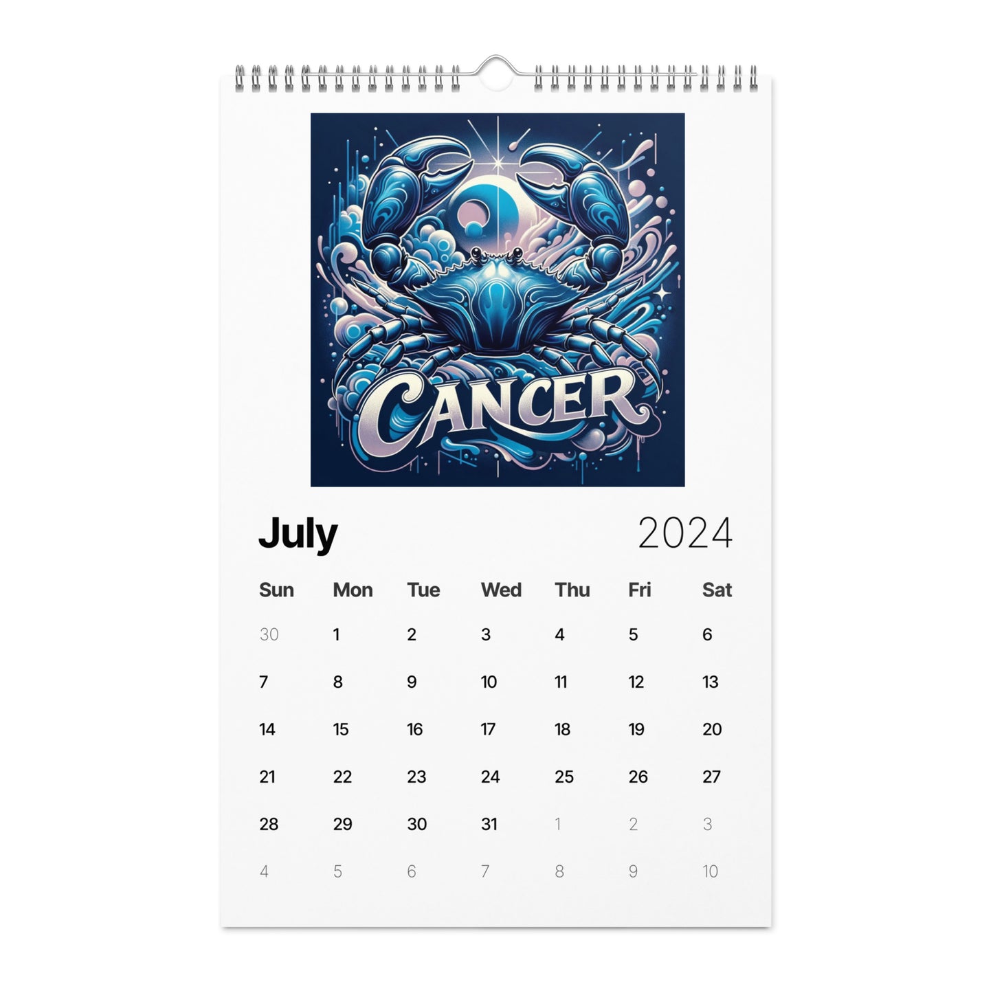 Zodiac Street Art Wall calendar (2024)