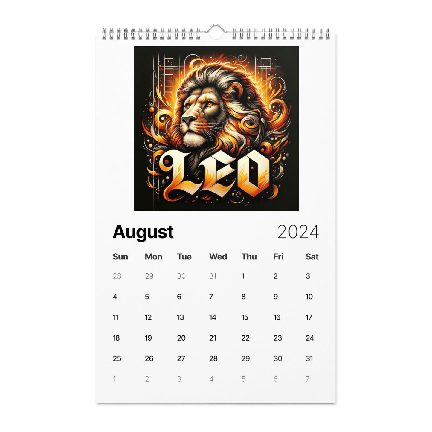 Zodiac Street Art Wall calendar (2024)