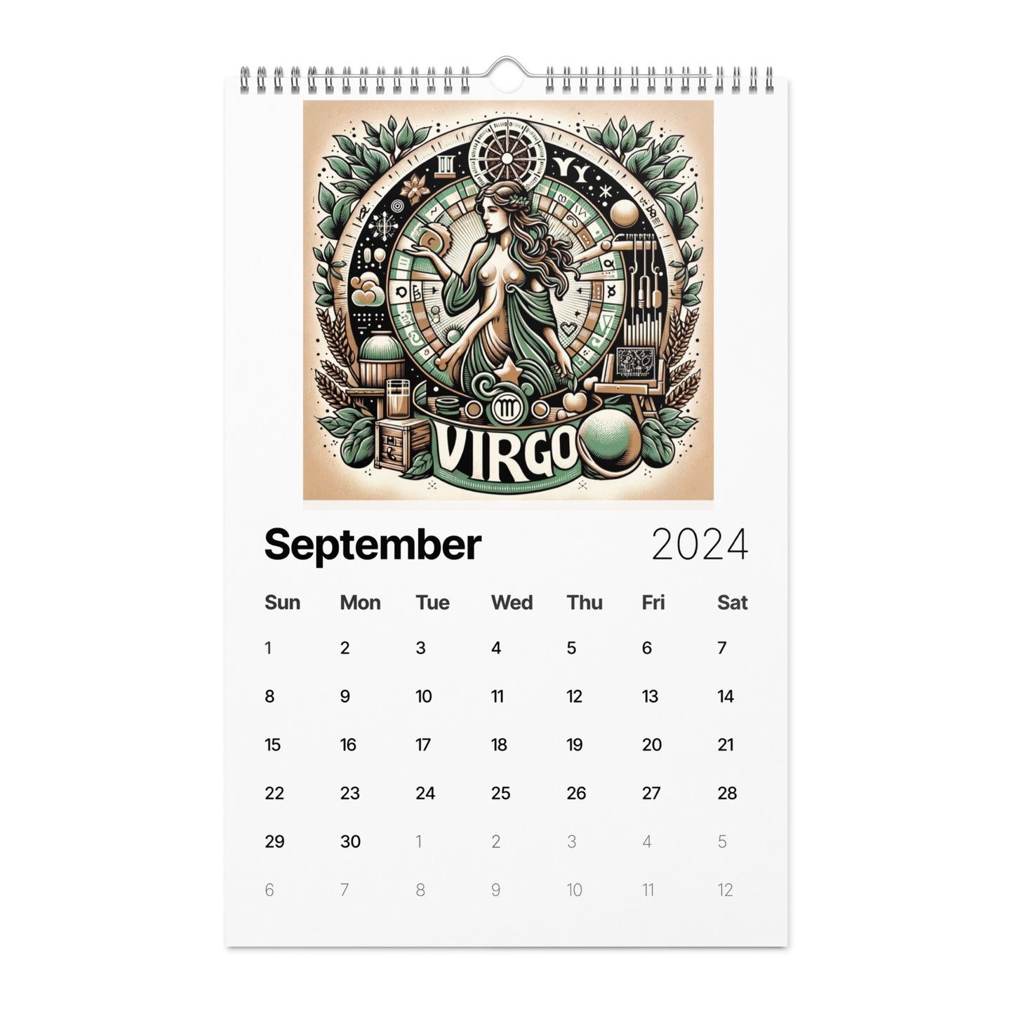 Zodiac Street Art Wall calendar (2024)