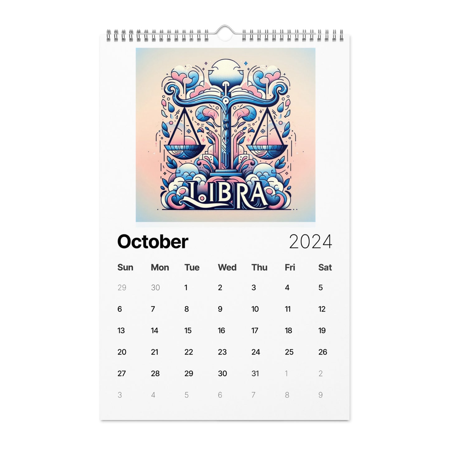 Zodiac Street Art Wall calendar (2024)
