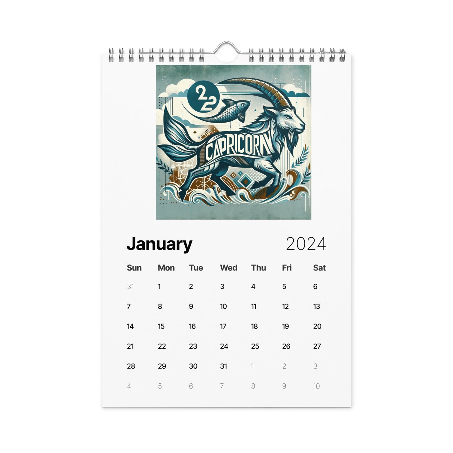 Zodiac Street Art Wall calendar (2024)