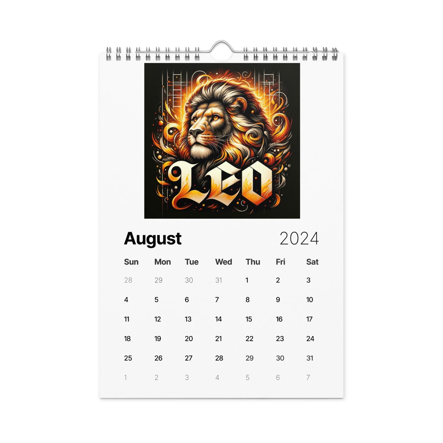 Zodiac Street Art Wall calendar (2024)
