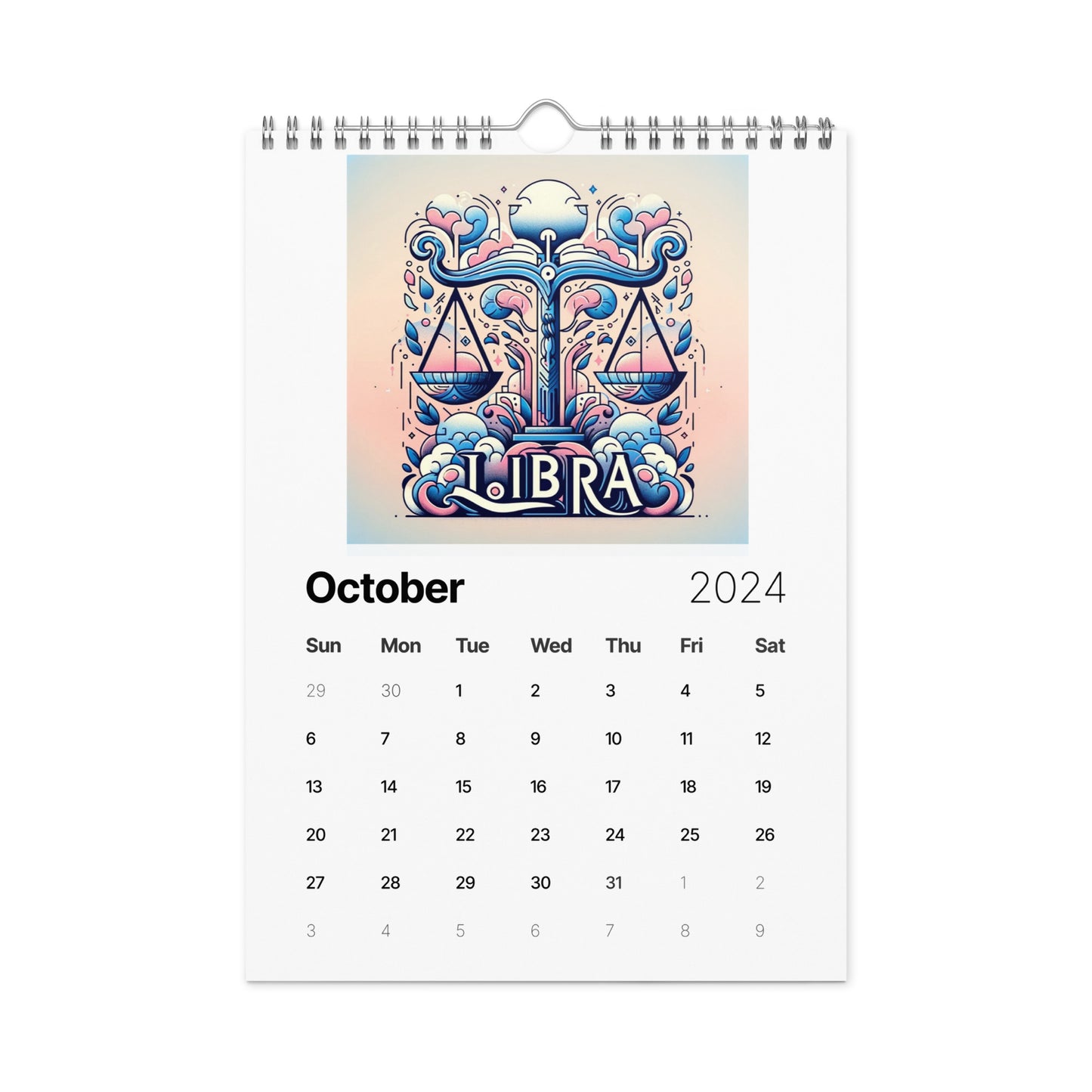 Zodiac Street Art Wall calendar (2024)