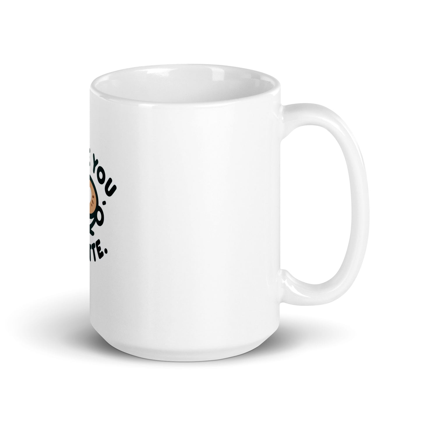 I Love You a Latte" White glossy mug