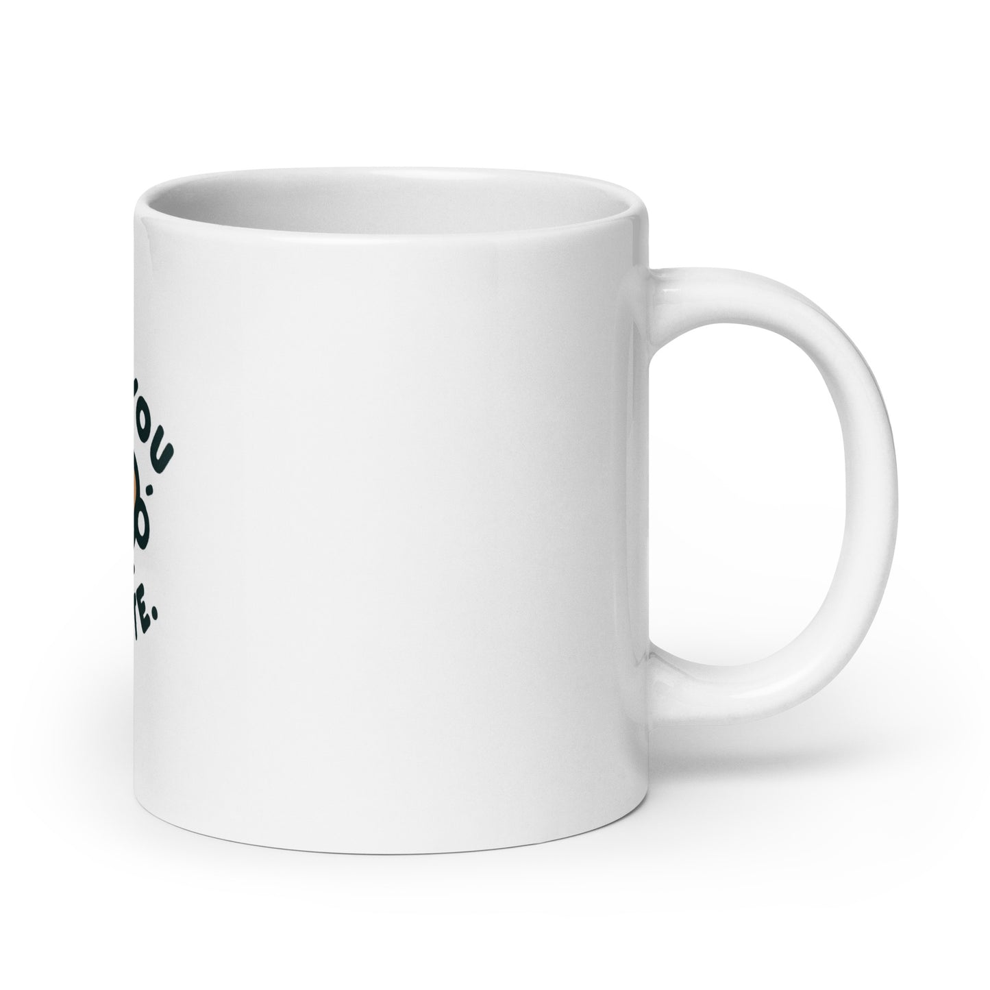 I Love You a Latte" White glossy mug